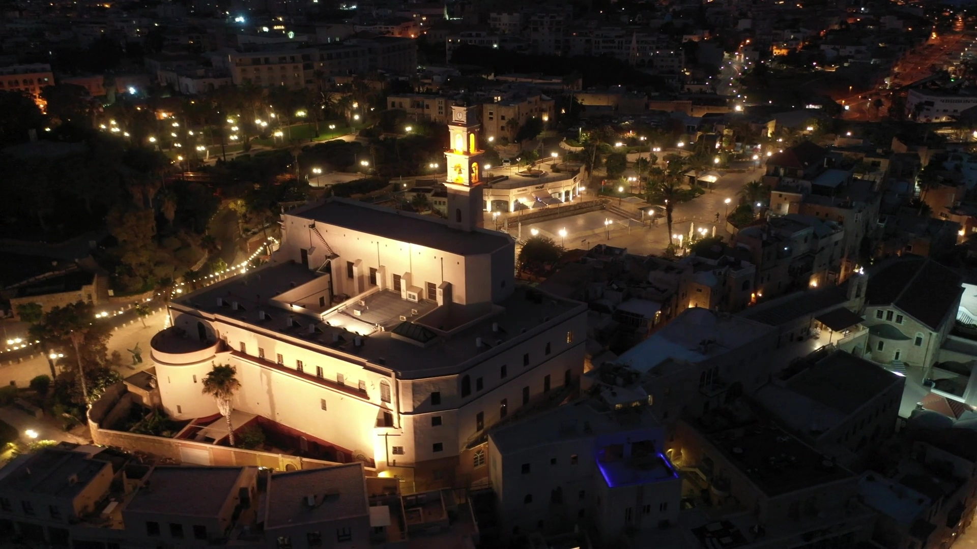 St. Peter's Church, Jaffa at Night